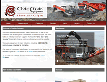 Tablet Screenshot of chieftainequipment.com